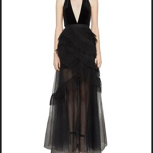 BCBGMAXAZRIA black tulle gown dress , gorgeous 😃